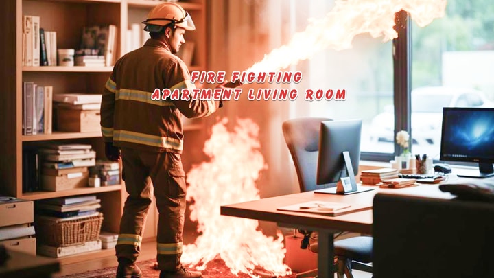 Fire Fighting: Apartment Living Room
